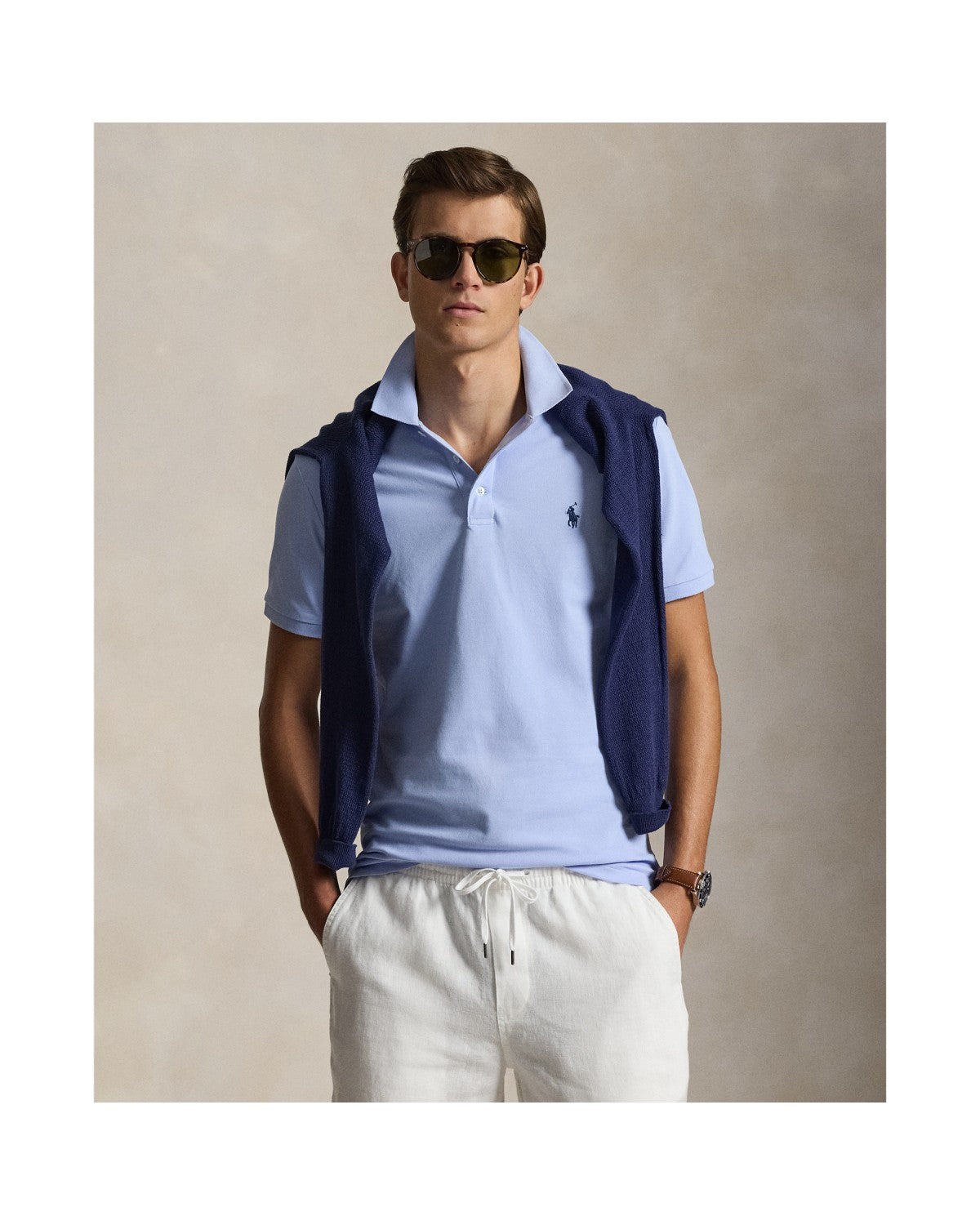 Custom Slim Fit Stretch Mesh Polo Shirt