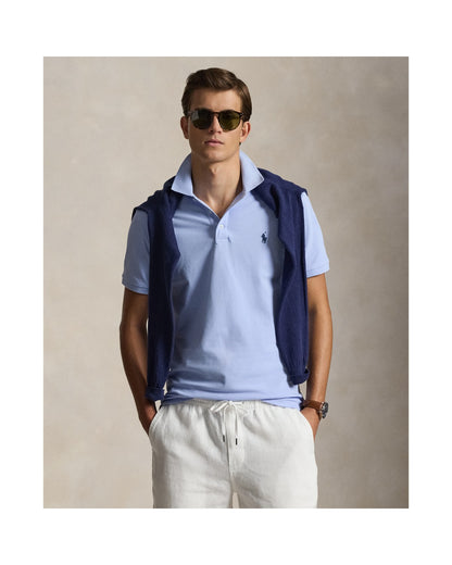 Custom Slim Fit Stretch Mesh Polo Shirt