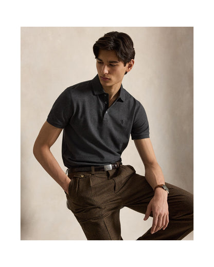 Custom Slim Fit Stretch Mesh Polo Shirt