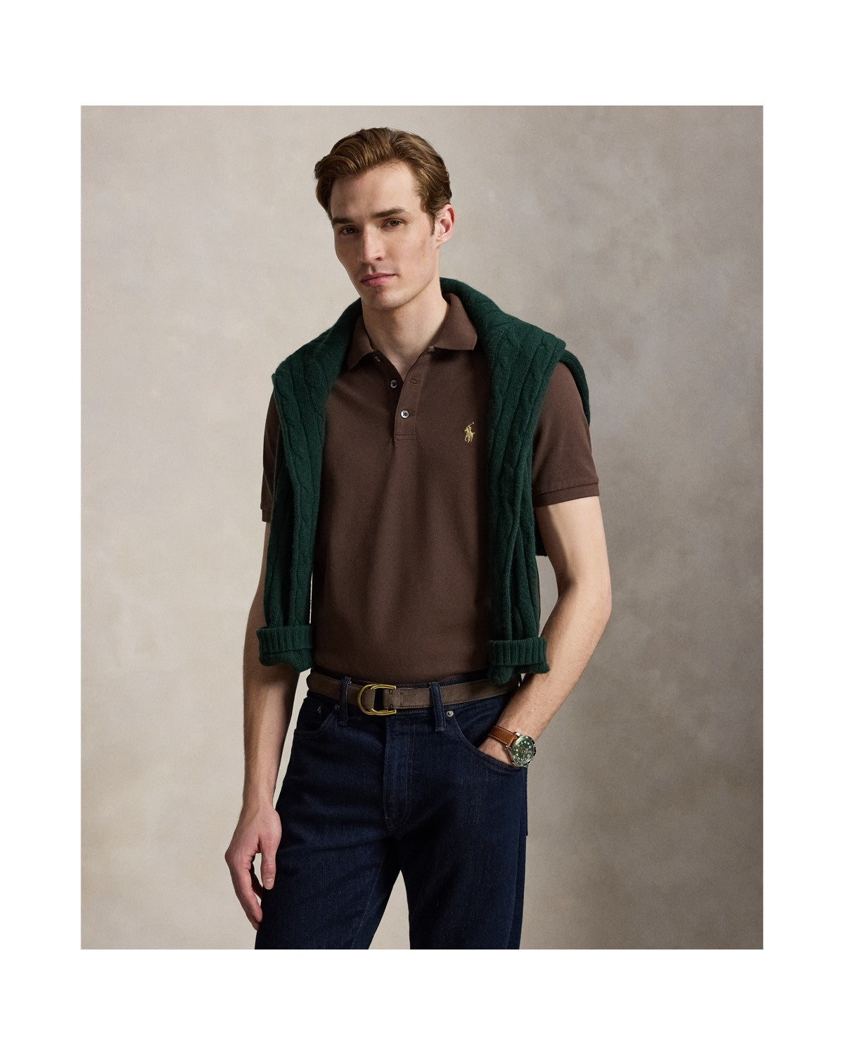 Custom Slim Fit Stretch Mesh Polo Shirt
