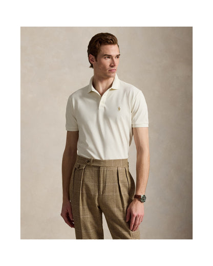 Custom Slim Fit Stretch Mesh Polo Shirt