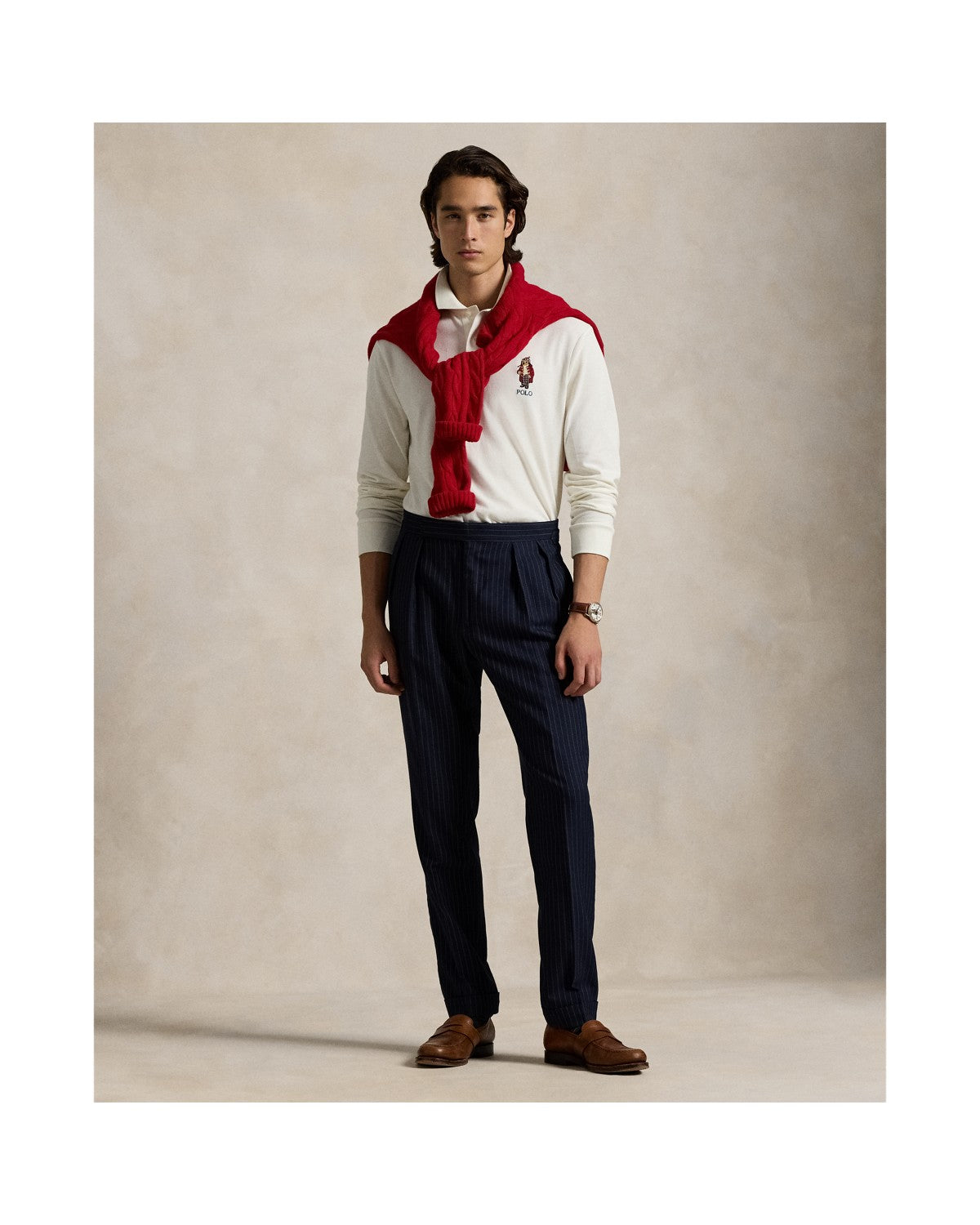Classic Fit Polo Bear Mesh Polo Shirt
