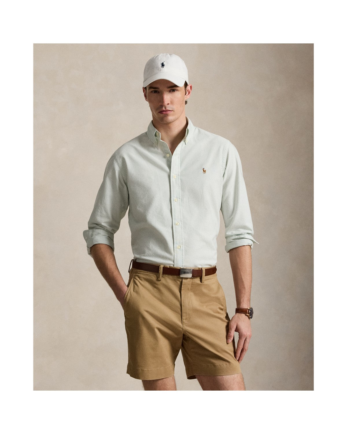 Custom Fit Striped Oxford Shirt