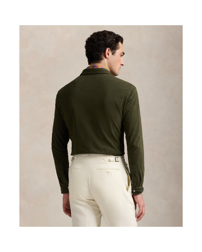 Classic Fit Sueded Jersey Polo Shirt