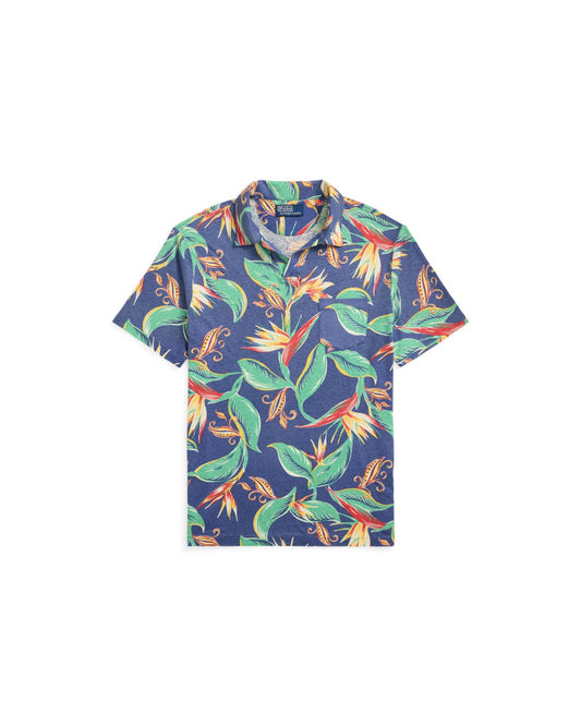 Standard Fit Floral-Print Polo Shirt