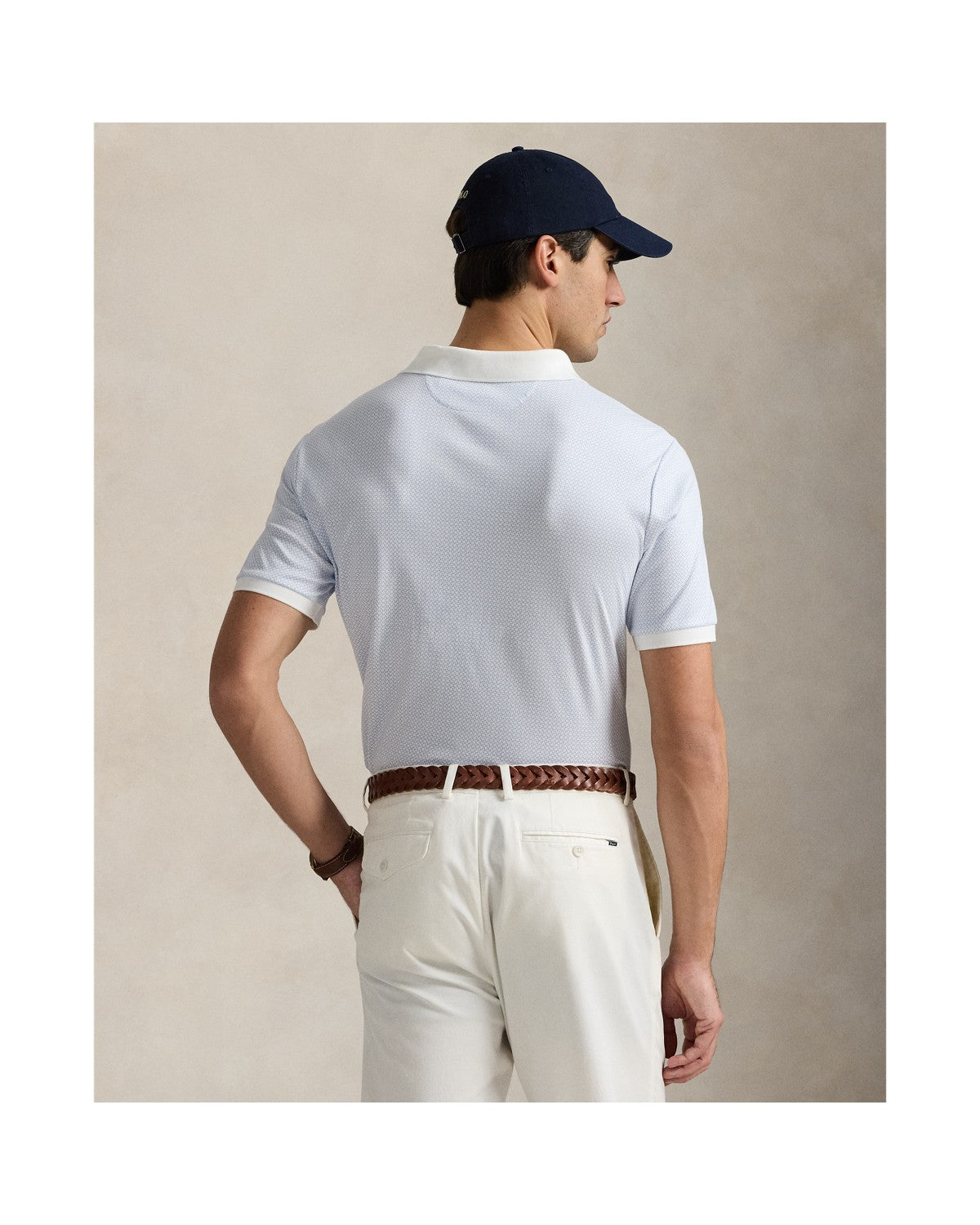 Classic Fit Print Soft Cotton Polo Shirt