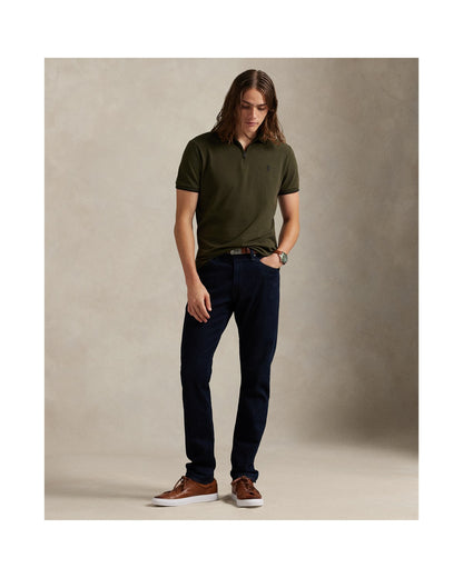 Custom Slim Fit Stretch Mesh Polo Shirt