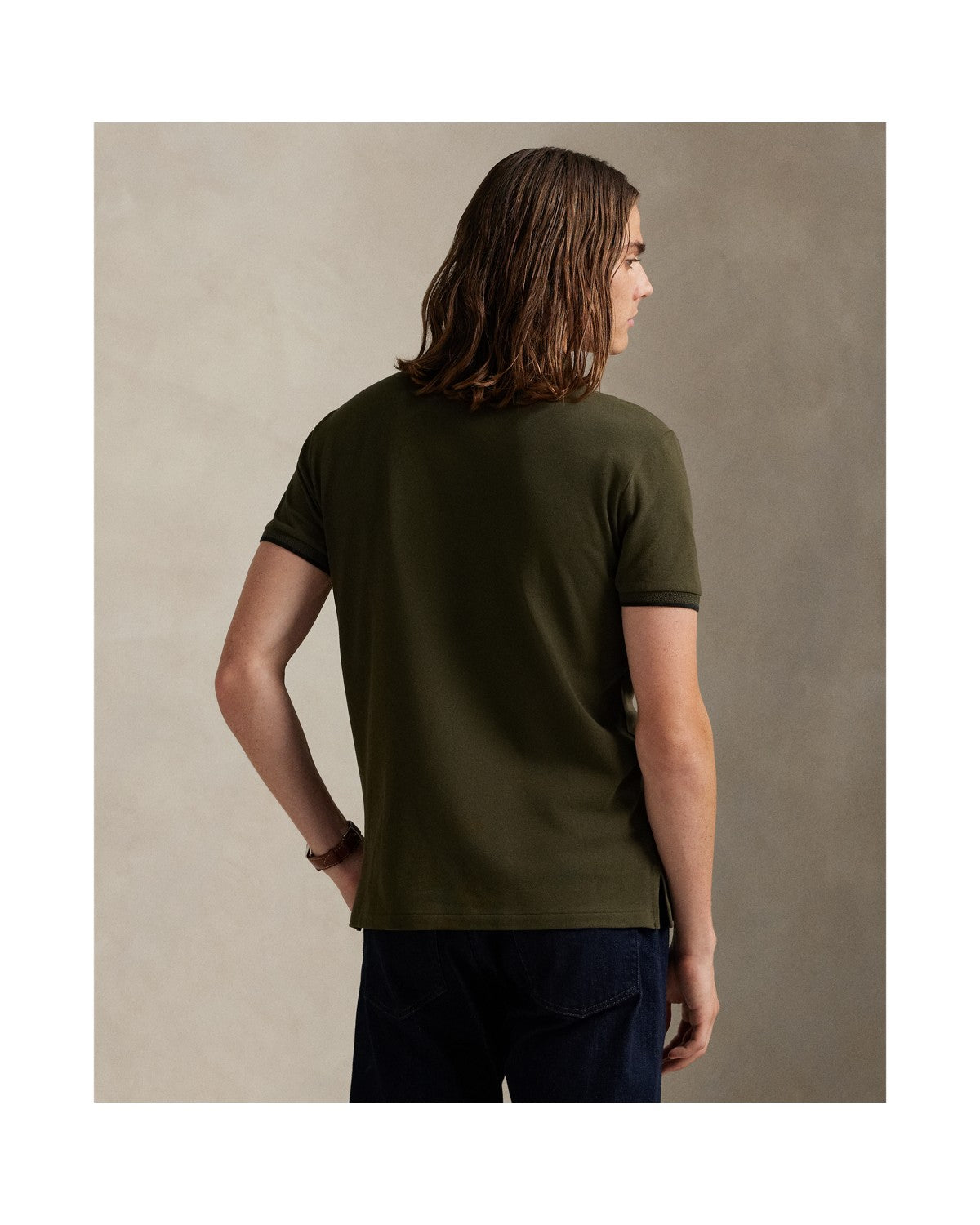 Custom Slim Fit Stretch Mesh Polo Shirt