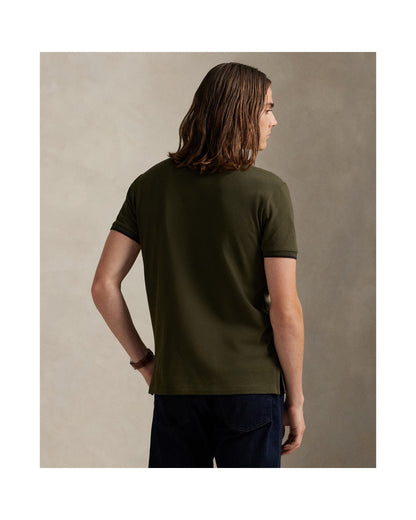 Custom Slim Fit Stretch Mesh Polo Shirt