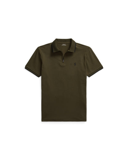 Custom Slim Fit Stretch Mesh Polo Shirt