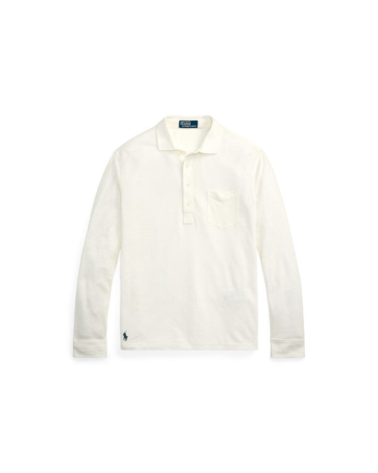 Linen Mesh Polo Shirt