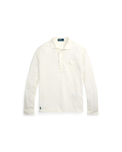Linen Mesh Polo Shirt