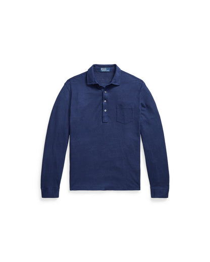 Linen Mesh Polo Shirt