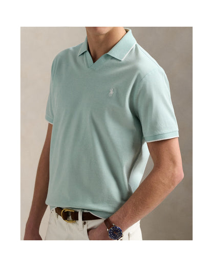 Jacquard Mesh Polo Shirt
