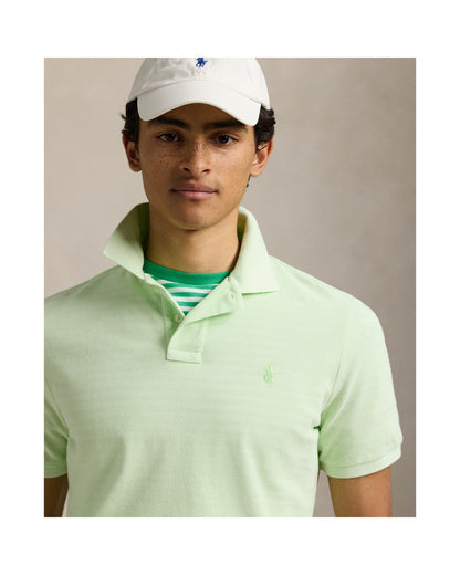 Classic Fit Mineral-Dyed Mesh Polo Shirt