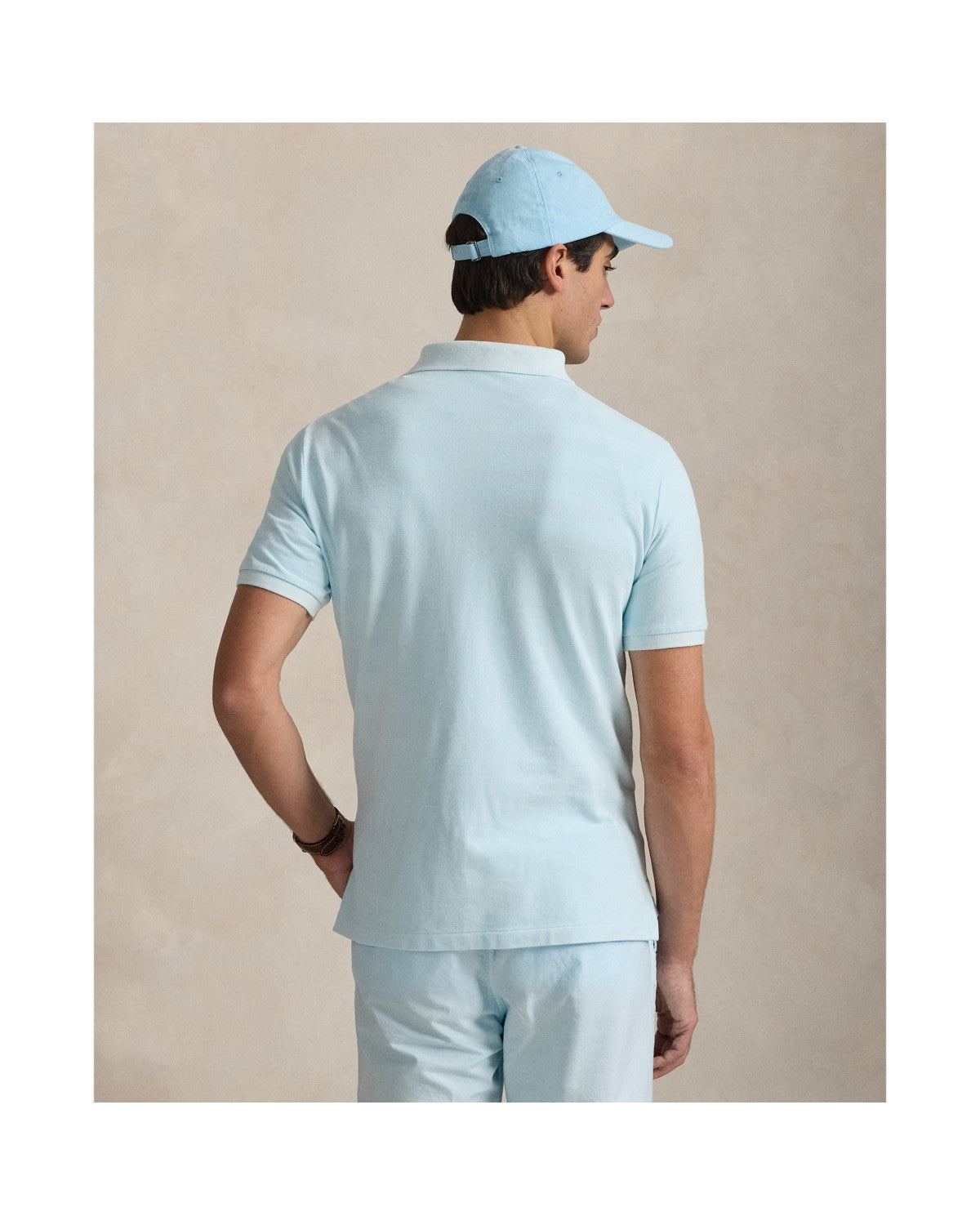 Classic Fit Mineral-Dyed Mesh Polo Shirt