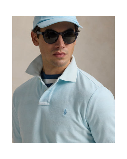 Classic Fit Mineral-Dyed Mesh Polo Shirt