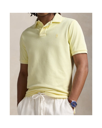 Classic Fit Mineral-Dyed Mesh Polo Shirt