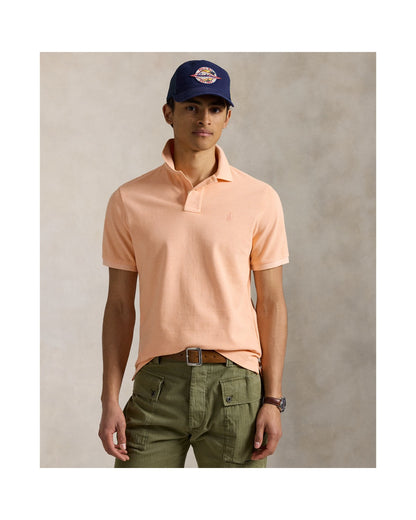 Classic Fit Mineral-Dyed Mesh Polo Shirt