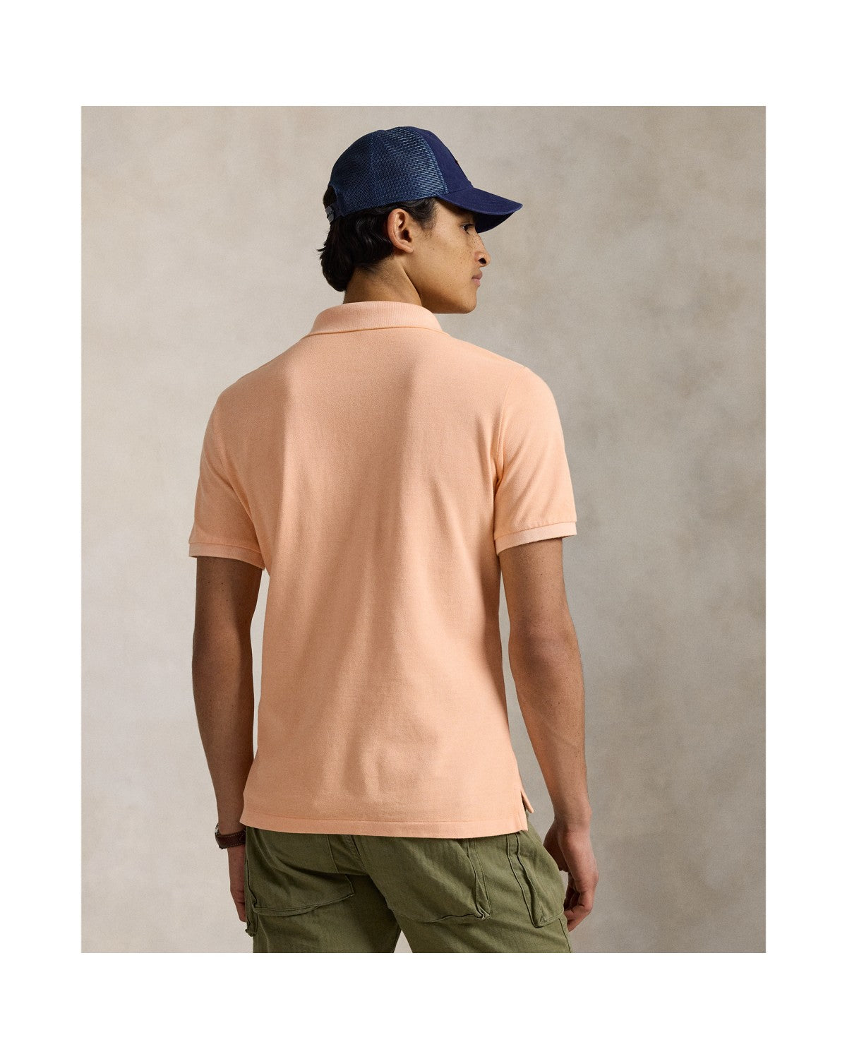 Classic Fit Mineral-Dyed Mesh Polo Shirt