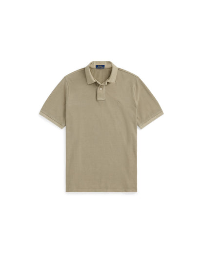 Classic Fit Mineral-Dyed Mesh Polo Shirt