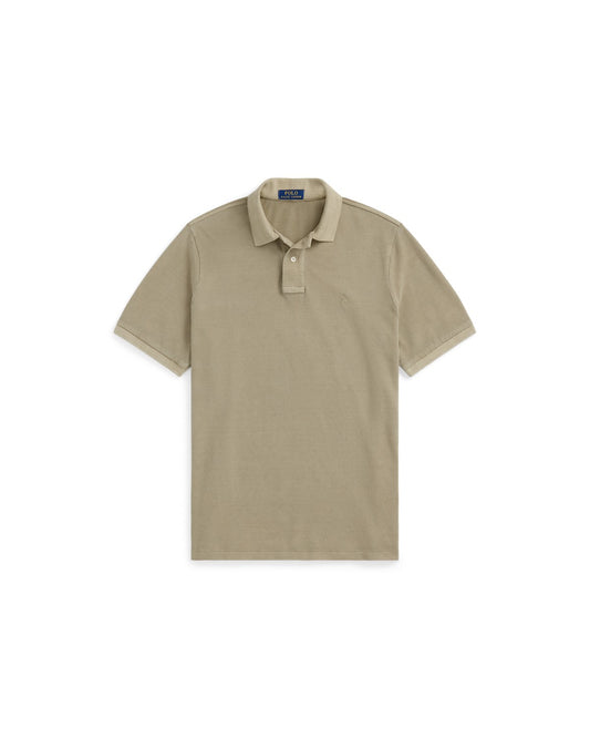 Classic Fit Mineral-Dyed Mesh Polo Shirt