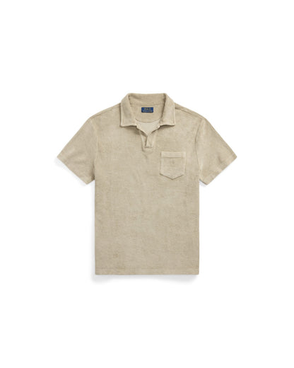 Mineral-Dyed Terry Polo Shirt