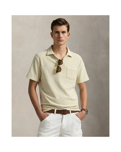 Mineral-Dyed Terry Polo Shirt