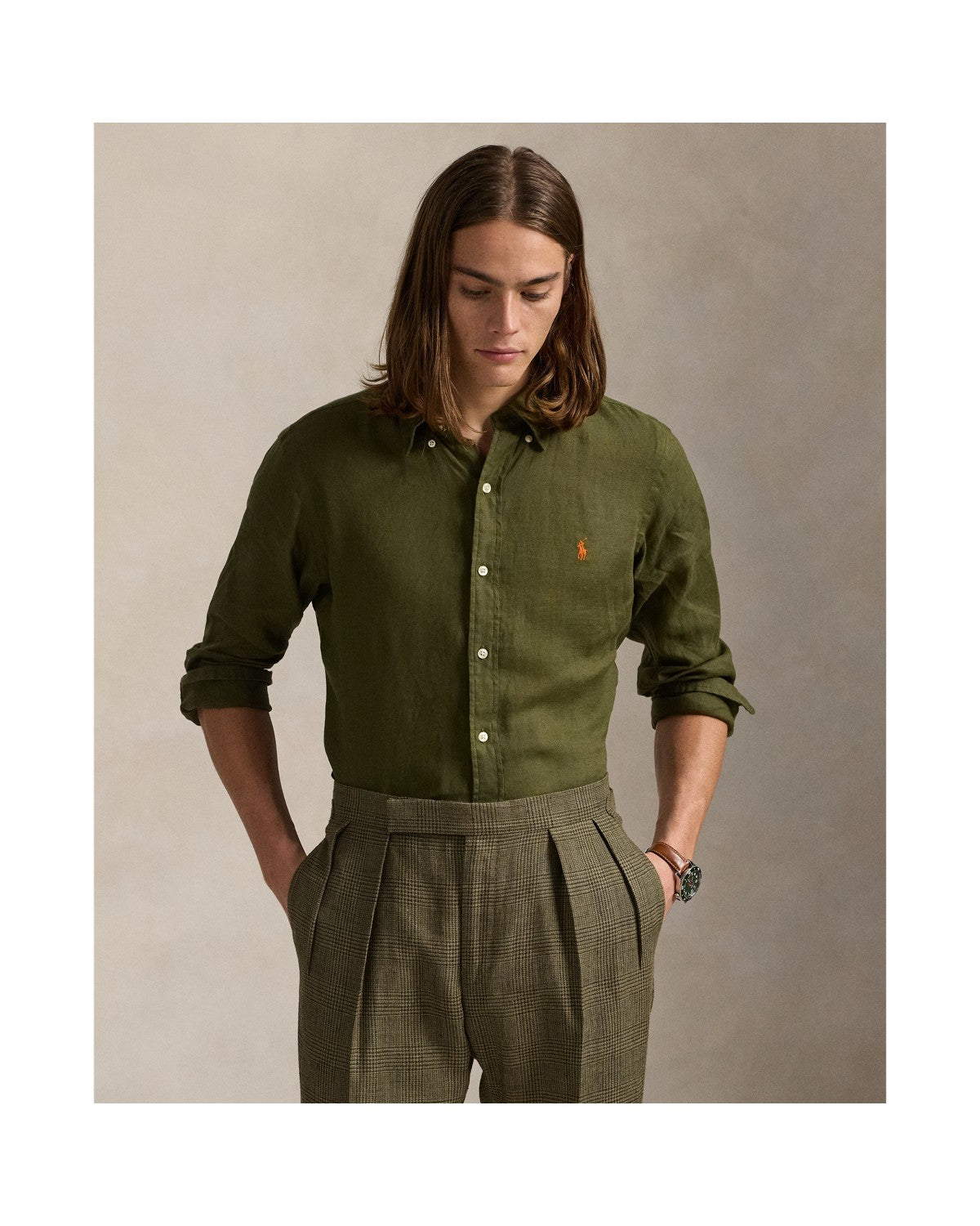 Slim Fit Linen Shirt