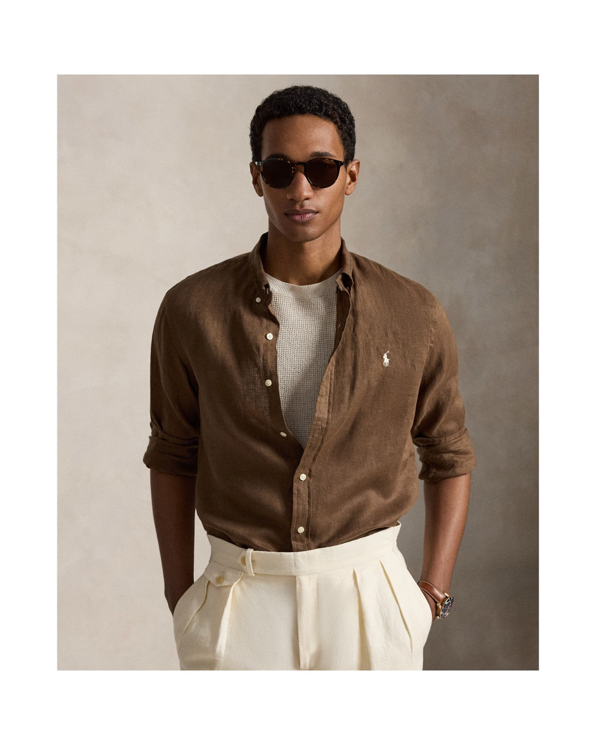 Slim Fit Linen Shirt