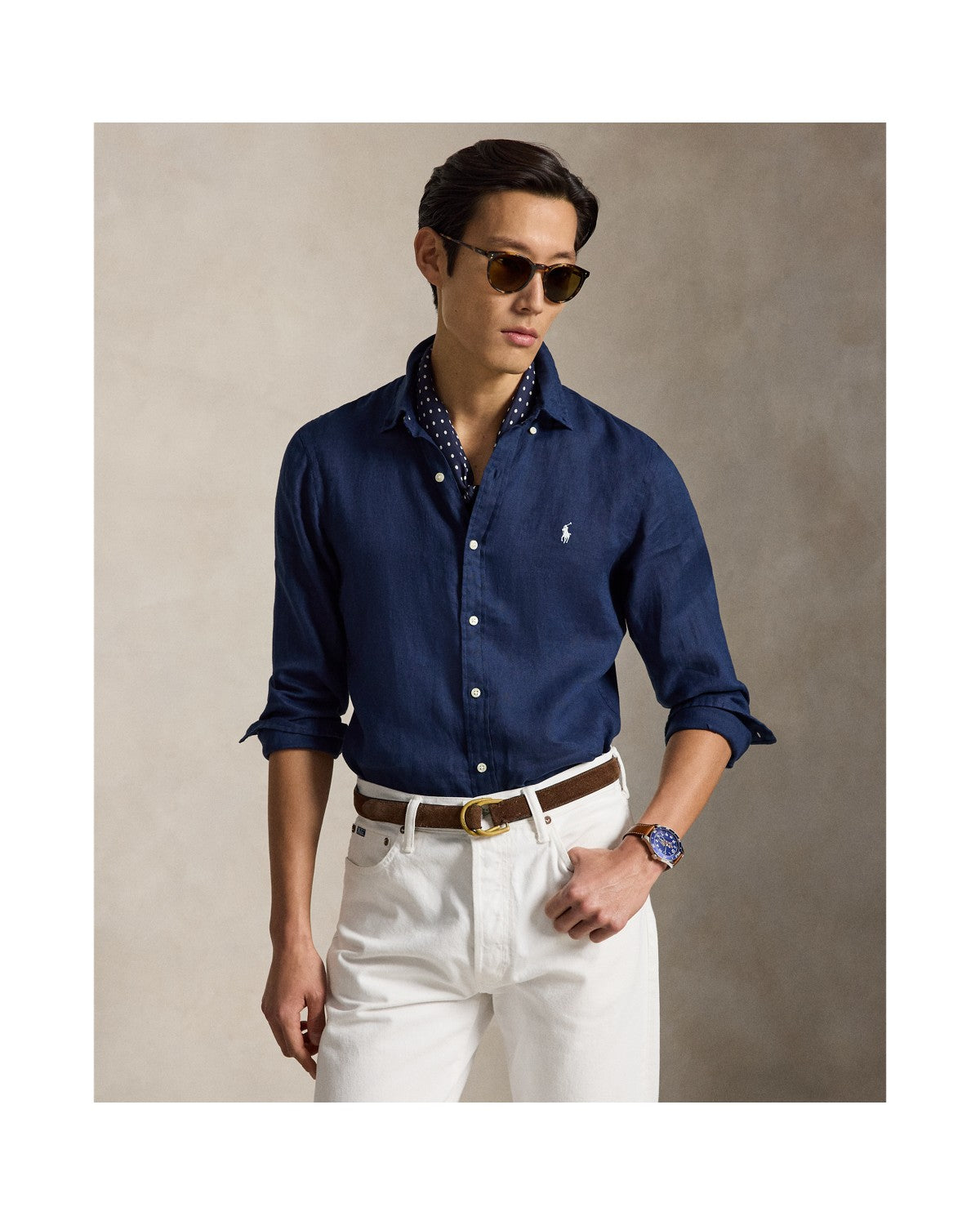 Slim Fit Linen Shirt