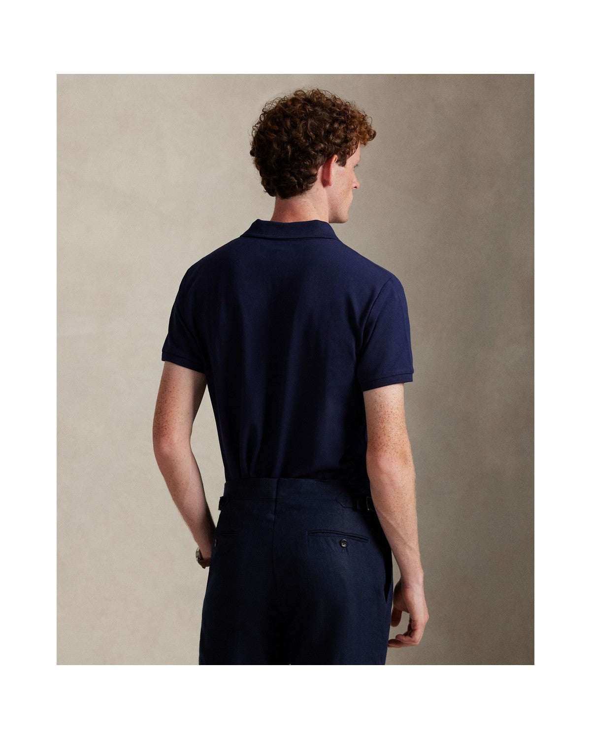 Custom Slim Fit Stretch Mesh Polo Shirt