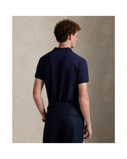 Custom Slim Fit Stretch Mesh Polo Shirt