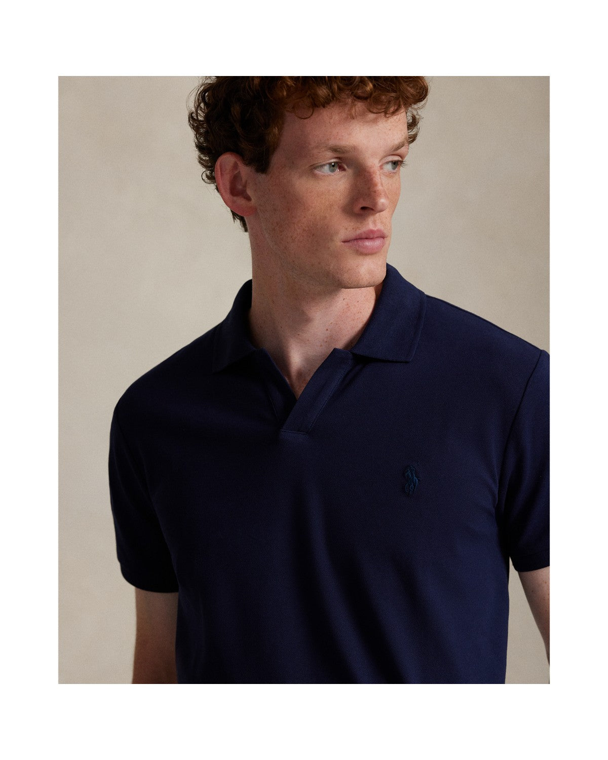 Custom Slim Fit Stretch Mesh Polo Shirt