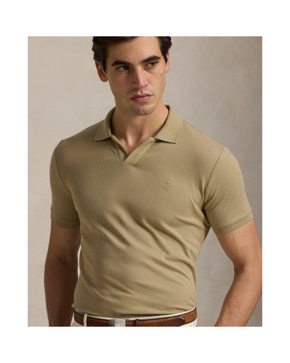 Custom Slim Fit Stretch Mesh Polo Shirt