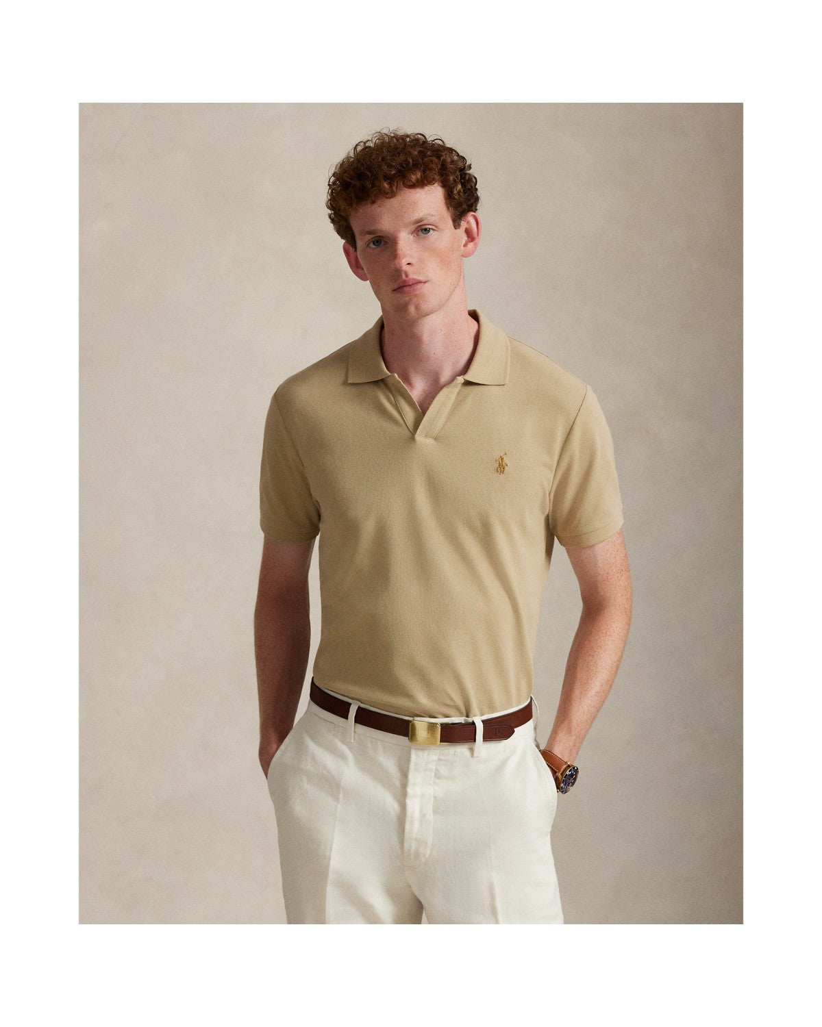 Custom Slim Fit Stretch Mesh Polo Shirt