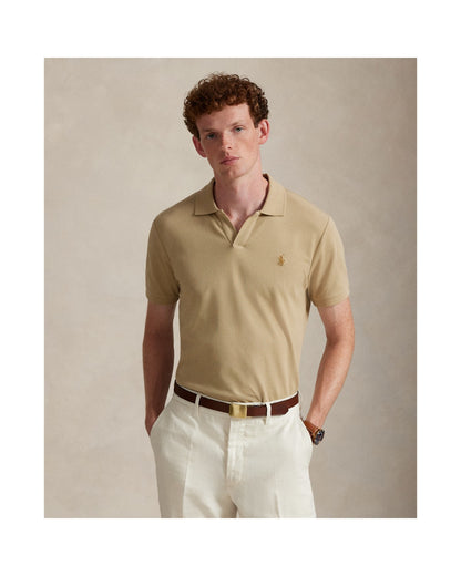 Custom Slim Fit Stretch Mesh Polo Shirt