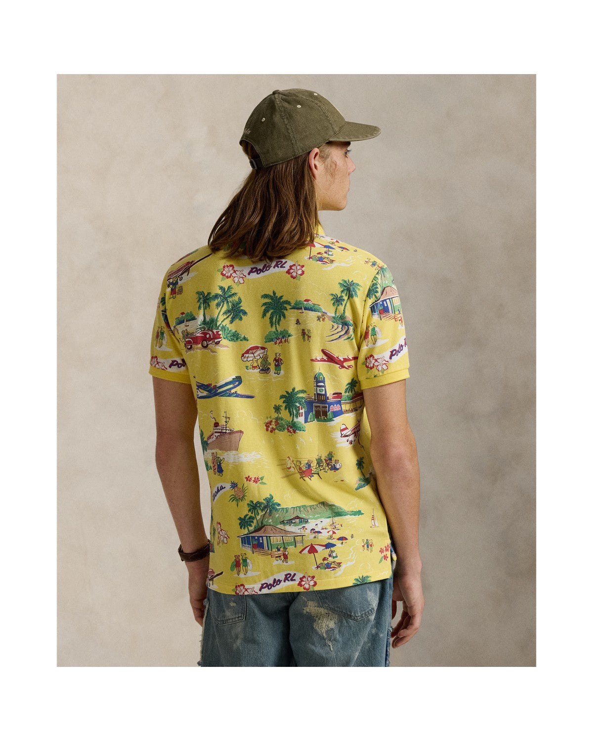 Classic Fit Polo Bear Mesh Polo Shirt