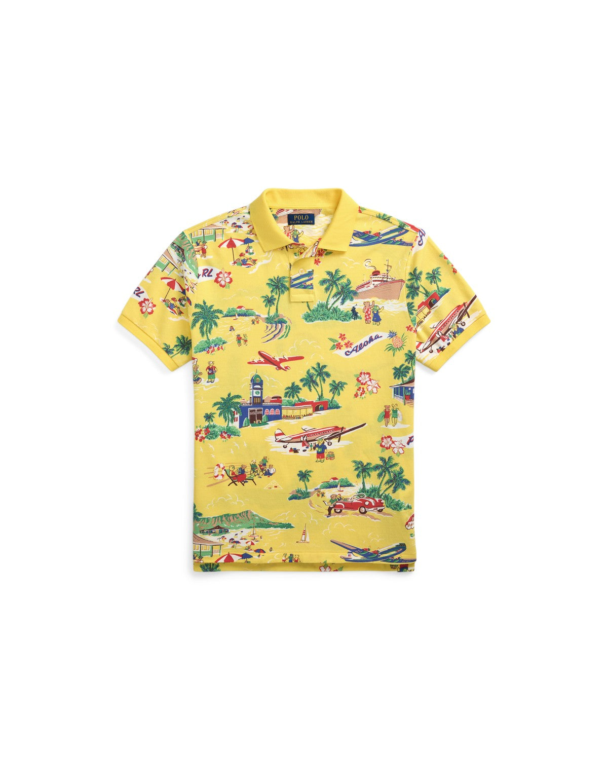 Classic Fit Polo Bear Mesh Polo Shirt