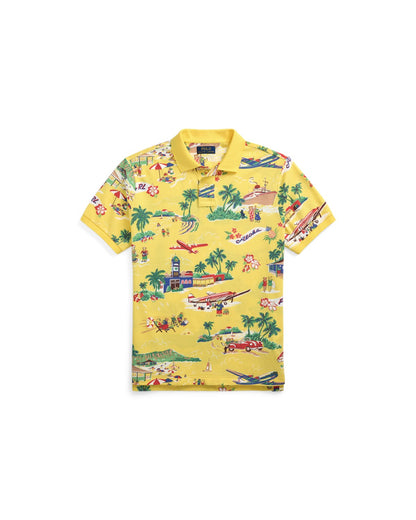 Classic Fit Polo Bear Mesh Polo Shirt