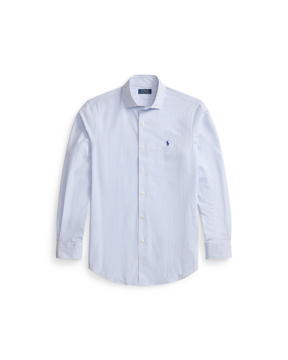 Custom Fit Plaid Stretch Poplin Shirt