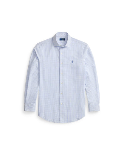 Custom Fit Plaid Stretch Poplin Shirt