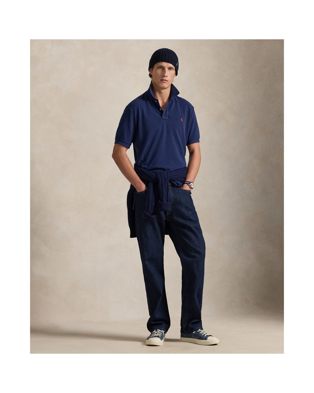 Original Fit Mesh Polo Shirt