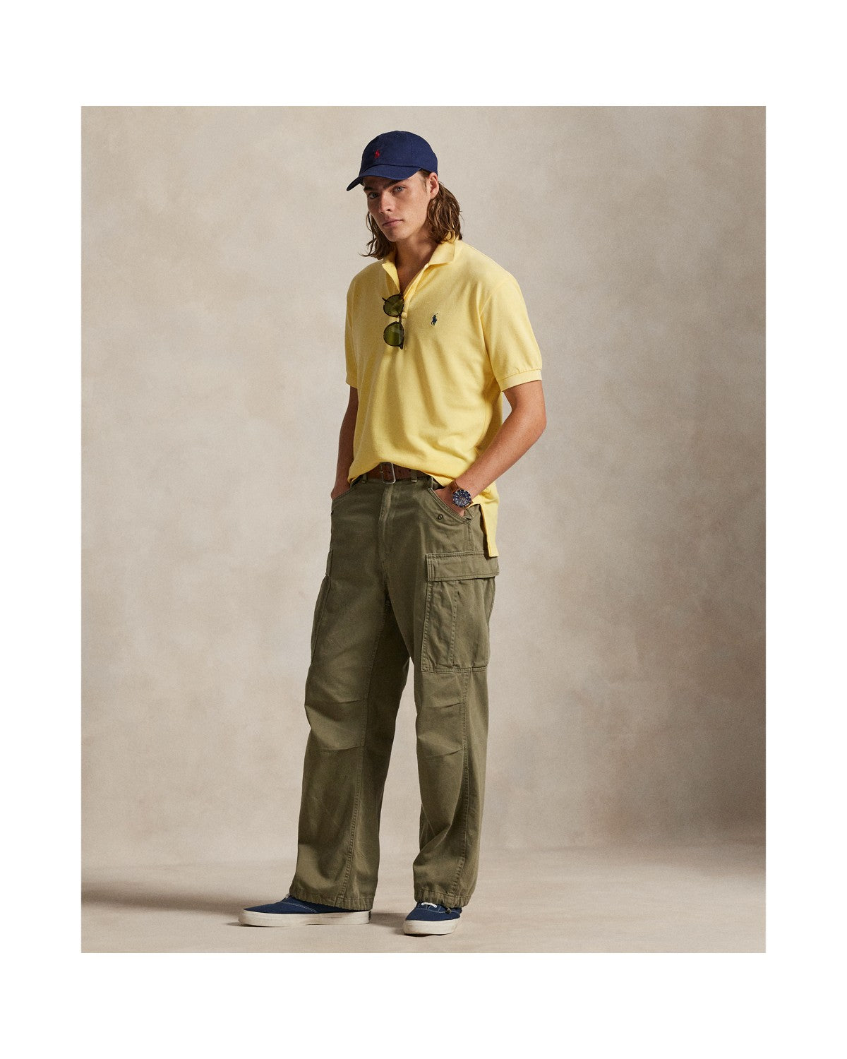 Original Fit Mesh Polo Shirt