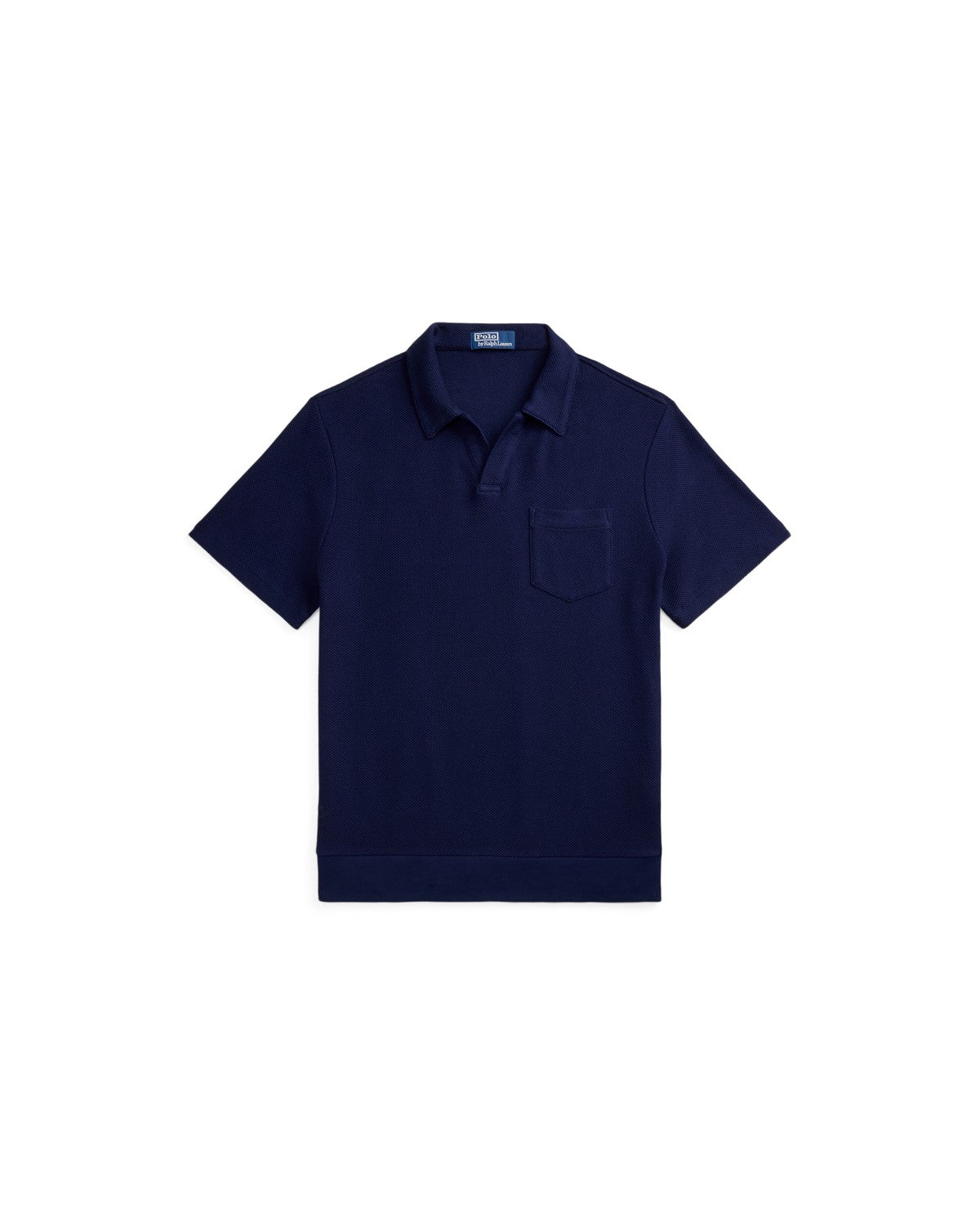 Standard Fit Honeycomb-Mesh Polo Shirt