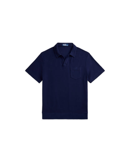 Standard Fit Honeycomb-Mesh Polo Shirt