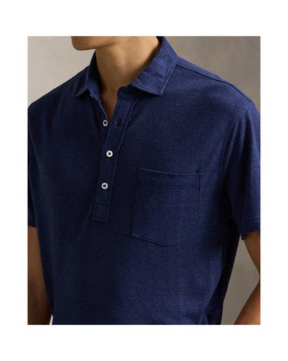 Standard Fit Linen Piqué Polo Shirt