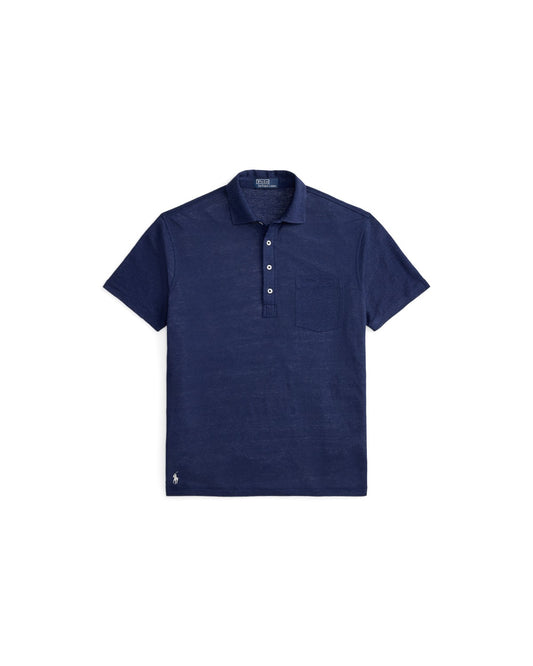 Standard Fit Linen Piqué Polo Shirt