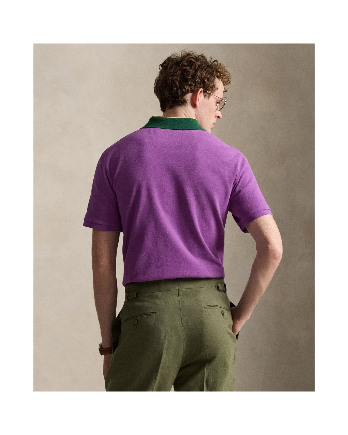 Classic Fit Mesh Graphic Polo Shirt