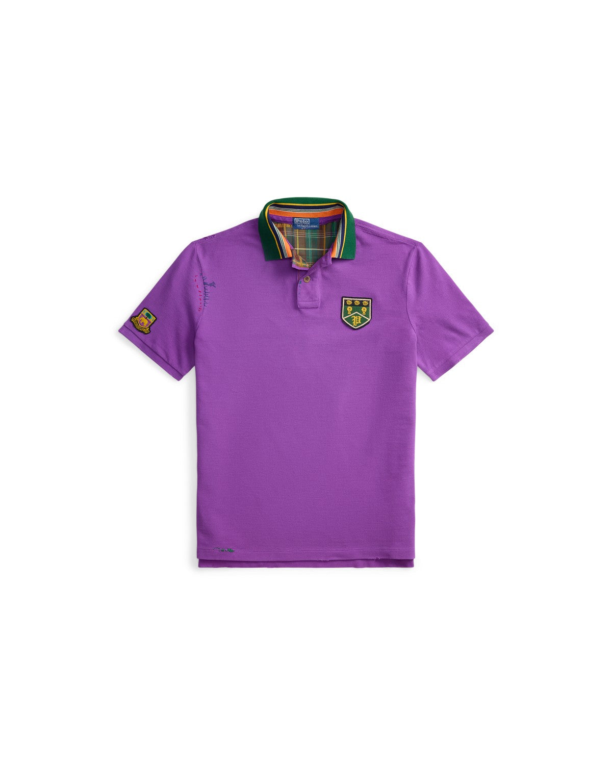 Classic Fit Mesh Graphic Polo Shirt